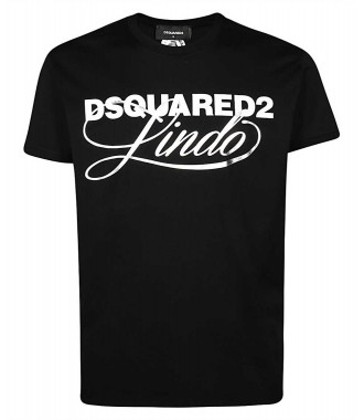 DSQUARED2 włoski t-shirt BLACK -50%