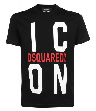 DSQUARED2 unikatowy męski t-shirt ICON