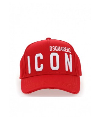 DSQUARED2 włoska czapka z daszkiem RED 2021
