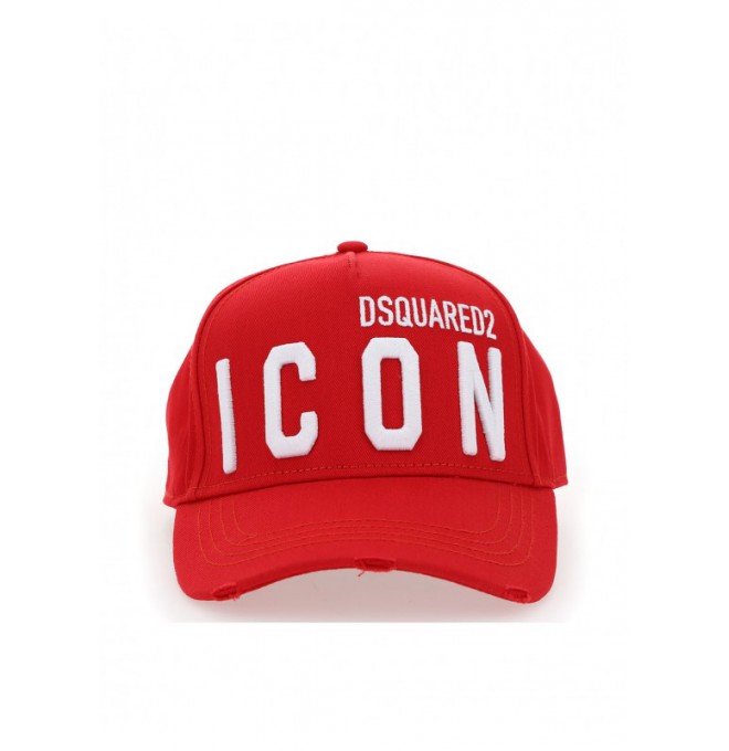 DSQUARED2 włoska czapka z daszkiem RED