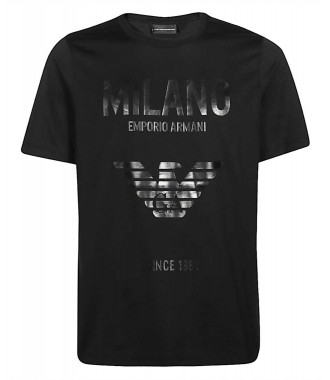 EMPORIO ARMANI luksusowy męski t-shirt MILANO