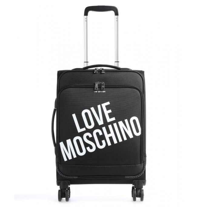 LOVE MOSCHINO biznesowa walizka na kółkach cabin bag