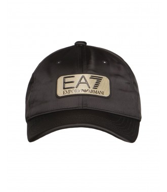 EMPORIO ARMANI EA7 efektowna czapka z daszkiem GOLD