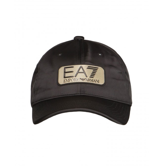 EMPORIO ARMANI EA7 efektowna czapka z daszkiem GOLD