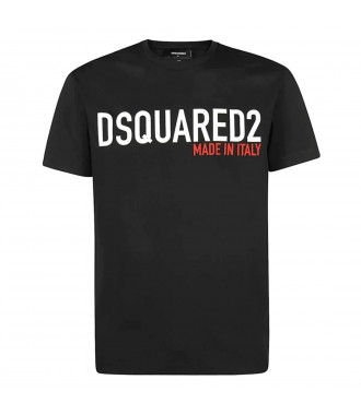 DSQUARED2 włoski t-shirt cool fit NERO -40%
