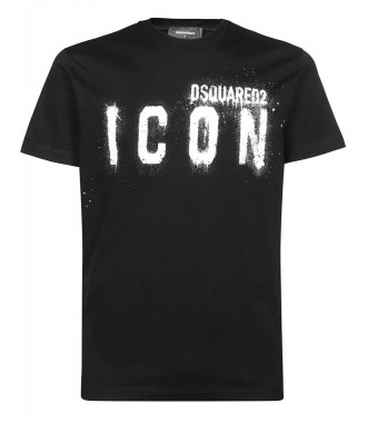 DSQUARED2 włoski t-shirt koszulka ICON BLACK