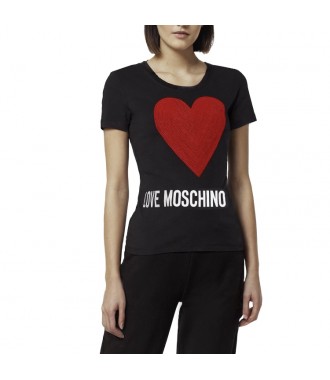 LOVE MOSCHINO markowy damski t-shirt koszulka -50%