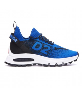 DSQUARED2 Run DS2 włoskie sneakersy buty BLUE