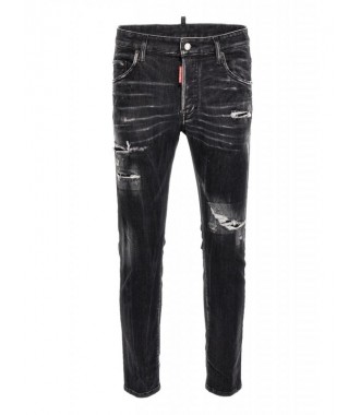 DSQUARED2 włoskie jeansy spodnie SKATER JEAN BLACK