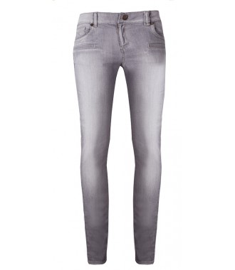 TWIN-SET markowe jeansy spodnie damskie szare slim -50%%%