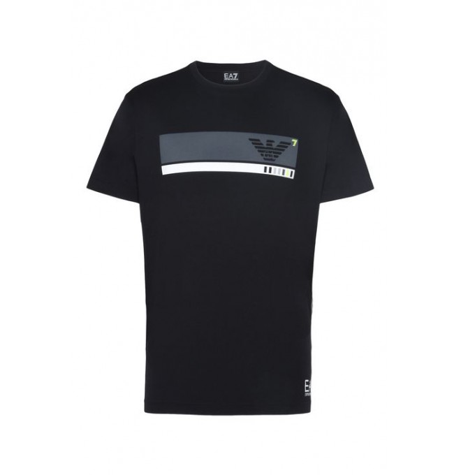 EMPORIO ARMANI EA7 stylowy t-shirt BLACK