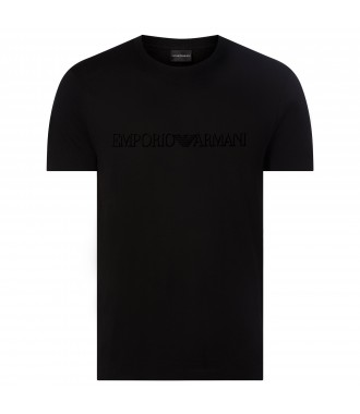 EMPORIO ARMANI luksusowy męski t-shirt BLACK